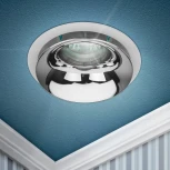Встраиваемый точечный светильник ЭРА KL103 WH/CH (12V, круглые)