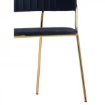 Стул Turin бирюзовый с золотыми ножками