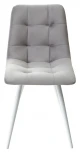 Стул CHILLI-Q светло-серый #26, велюр / белый каркас, 4 шт/ 1 к