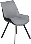 Стул Soft серо-голубой с чёрным, рогожка Bradex Home RF 0412