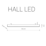 Подвесной линейный светильник Nowodvorski Hall Led 9466 (220V, на тросе)