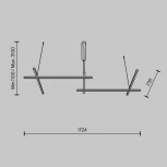 Подвесной светильник Maytoni Radiance MOD278PL-L86G3K1 (LED, 220V, на тросе)