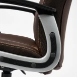 Кресло INTER кож/зам/флок/ткань, коричневый, 36-36/6/TW-24 Tetchair 15028