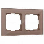Рамка на 2 поста Favorit (латте, стекло) Werkel W0021142 (a058819)
