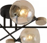 Потолочная люстра на штанге Reluce 01491-0.3-06 BK+WOOD (220V)