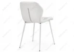 Стул Woodville на металлокаркасе Вальд экокожа белый / белый глянец 464191