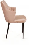 Стул с подлокотниками Hunt ромб, бархат бежевый 5 / чёрный конус Top Concept 74794