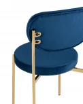 Стул Stool Group Барбара NEW велюр королевский синий золотые ножки УТ000036050