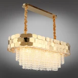 Подвесная люстра Dzhoell APL.823.03.10 Aployt (220V, хрусталь, на цепи)