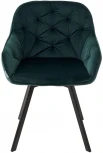 Стул GALE BLUVEL-78 GREEN, велюр/ черный каркас, поворот.360 град., M-City 629M04843