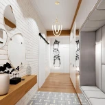 Подвесной светильник Crystal Lux PERA SP50W LED GOLD (220V, на проводе)