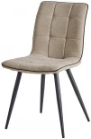 Стул SKY6800-1 бежевый JJ12-18/черный кант PU/черный металл