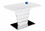 Стеклянный стол Woodville Space 140 белый 11160