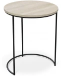 Столик журнальный SHT-CT7 дуб белёный/чёрный муар от фабрики Mebelik
