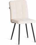 Стул обеденный Medeo Tetchair (Флок/Молочный,Черный) арт.24811