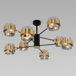 Потолочная люстра на штанге Arcada 70127/8 Eurosvet черный/дымчатый (220V)