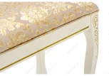 Банкетка Woodville Валентино патина золото / бежевый 309320