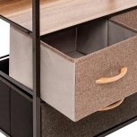 Комод Leset Локи 3 ящ., Коричневый Leset (Искусственный лен/Бежевый,Коричневый) арт.2500000183485