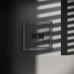 Розетка Ethernet RJ-45 (графит) Voltum S70 VLS060107