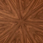 Стол Bradex Home Liverpool диам.110см, шпон орех лучевой набор, с черными ножками (RF 0520)