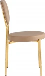 Стул Барбара NEW экокожа бежевая золотые ножки