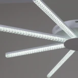 Потолочная люстра светодиодная с пультом  и ночным режимом Reluce 06537-0.3-4+4 WH (Умный дом) (220V)