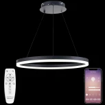 Подвесной светильник Natali Kovaltseva LED LAMPS 81295 (регулировка яркости, 220V, пульт управления, на тросе, кольцо)