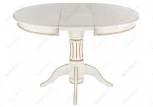 Деревянный стол Woodville Павия молочный / патина золото 406082