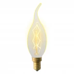 Лампочка накаливания свеча на ветру желтая E27 60W Uniel IL-V-CW35-60/GOLDEN/E14 ZW01