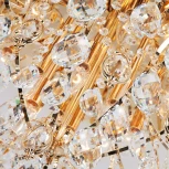 Потолочная люстра Eurosvet Crystal 10081/12 золото / прозрачный хрусталь