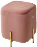 Пуф для гостиной ARES BLUVEL-52 PINK / GOLD
