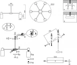 Потолочная люстра на штанге Ambrella Traditional TR9572 (220V)