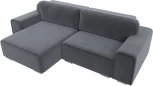 Диван угловой Лига-029 левый угол (Серый/Велюр) Лига Диванов арт.121928L