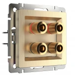 Акустическая розетка (шампань рифленый) Werkel W1185010 (a051421)