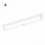 Трековый светильник магнитный Arlight MAG 026953 (LED, 24V)