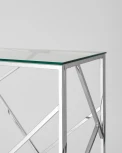 Консоль Stool Group АРТ ДЕКО 120х40 серебро УТ000000892