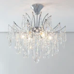 Потолочная люстра каскадная на штанге Citilux Селена CL302160 (220V, хрусталь)