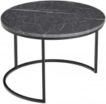 Набор кофейных столиков Tango серый мрамор с чёрными ножками, 2шт Bradex Home RF 0206