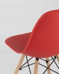 Стул Eames Style DSW красный x4 (разборный каркас) Stool Group арт.УТ000037607