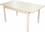 Стол Гамбург 2, Дуб выбеленный/Стекло молочное, Аврора