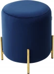 Пуф для гостиной RICE BLUVEL-86 NAVY BLUE / GOLD М-City