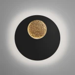 Настенный светильник Elektrostandard Areola 40150/1 LED черный/золото