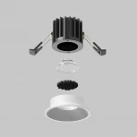 Встраиваемый светильник Maytoni Round DL058-7W2.7K-W (LED, 220V, круглые)