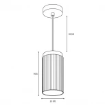 Подвесной светильник Wolta WSL-GX53/P19WG-2 под лампу GX53 Белый / Золотой MUSE