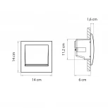 Настенный светильник уличный Lightstar Estra 383692 (LED, 220V, IP55)