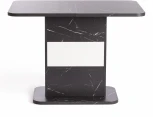 Стол обеденный SMART ЛДСП, 105-140х68,6х75 см, Мрамор Блэк Роял/Белый Tetchair 19264