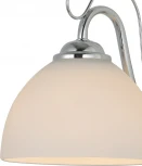 Бра Escada Essay 1x40Вт E27, металл/стекло, хром, белый матовый плафон (220V)
