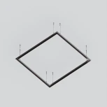 Шинопровод под гипсокартон накладной/подвесной магнитный черный 2м Maytoni Busbar trunkings Exility TRXM034-R-412B (48V)