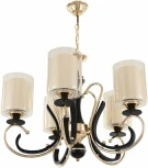 Подвесная люстра Arte Milano Florentia-2237 302237/5 Bk/Gd (220V, на цепи)