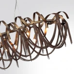 Подвесная люстра Odeon Light Chainy 5066/10 античн.бронза/коричневый/металл/металл G9 10*40W (220V, на тросе)